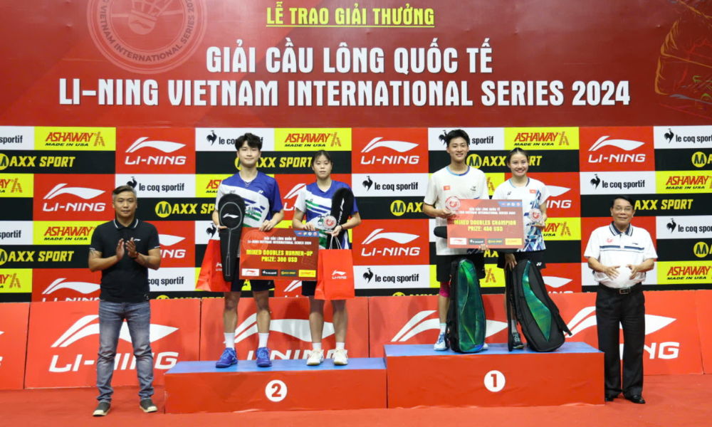  Việt Nam giành một giải Nhất tại Giải Cầu lông quốc tế Li-Ning VietNam International Series 2024